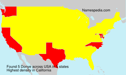 Surname Donye in USA Surname Donye in USA