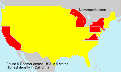 Surname Doomer in USA Surname Doomer in USA