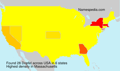 Surname Dopfel in USA Surname Dopfel in USA
