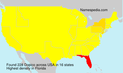 Surname Dopico in USA