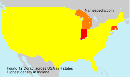 Surname Doraci in USA Surname Doraci in USA