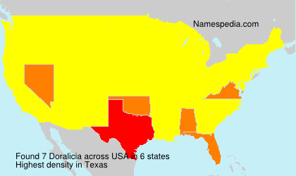 Surname Doralicia in USA Surname Doralicia in USA