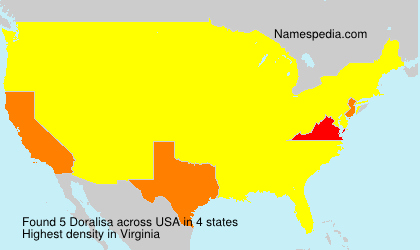 Surname Doralisa in USA Surname Doralisa in USA