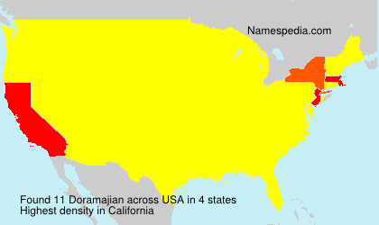Surname Doramajian in USA Surname Doramajian in USA