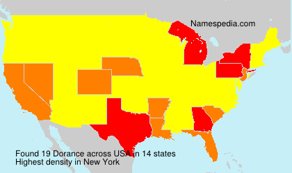 Surname Dorance in USA Surname Dorance in USA