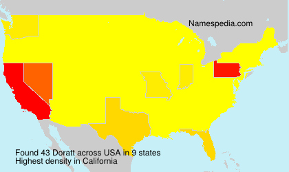 Surname Doratt in USA Surname Doratt in USA