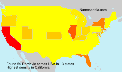 Surname Dordevic in USA Surname Dordevic in USA
