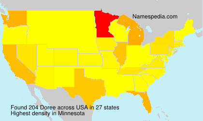 Surname Doree in USA Surname Doree in USA