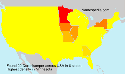 Surname Dorenkamper in USA