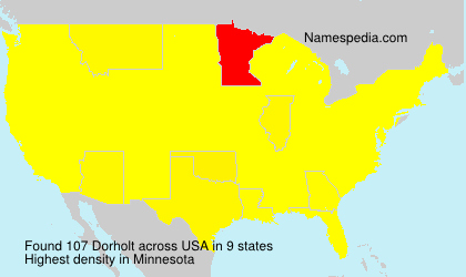 Surname Dorholt in USA Surname Dorholt in USA