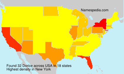 Surname Dorice in USA Surname Dorice in USA