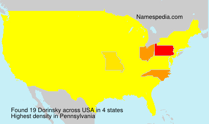 Surname Dorinsky in USA Surname Dorinsky in USA