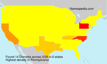 Surname Dornetta in USA