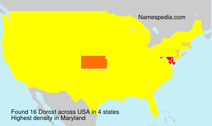 Surname Dorost in USA Surname Dorost in USA