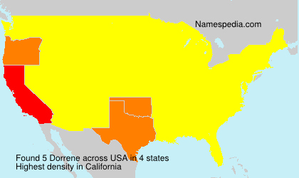 Surname Dorrene in USA Surname Dorrene in USA
