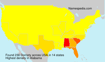 Surname Dorriety in USA Surname Dorriety in USA