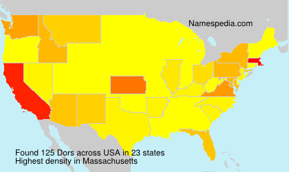 Surname Dors in USA Surname Dors in USA