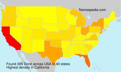 Surname Dorst in USA Surname Dorst in USA