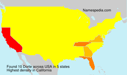 Surname Dorte in USA Surname Dorte in USA