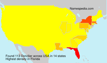 Surname Dorvilier in USA Surname Dorvilier in USA