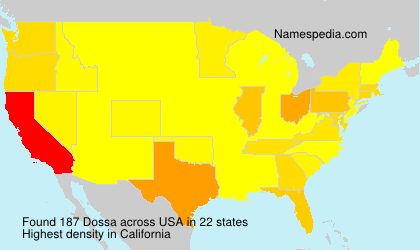 Surname Dossa in USA Surname Dossa in USA