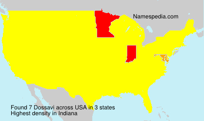 Surname Dossavi in USA Surname Dossavi in USA