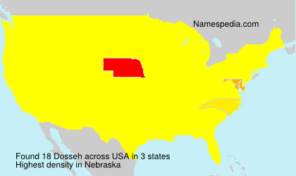 Surname Dosseh in USA Surname Dosseh in USA
