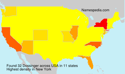 Surname Dossinger in USA Surname Dossinger in USA
