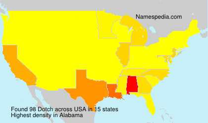 Surname Dotch in USA Surname Dotch in USA
