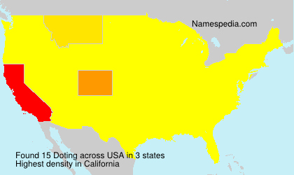 Surname Doting in USA Surname Doting in USA