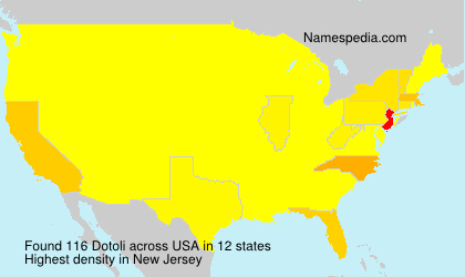 Surname Dotoli in USA Surname Dotoli in USA