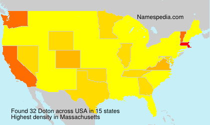 Surname Doton in USA Surname Doton in USA