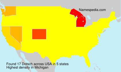Surname Dotsch in USA Surname Dotsch in USA