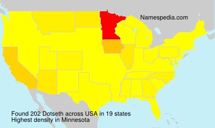 Surname Dotseth in USA Surname Dotseth in USA