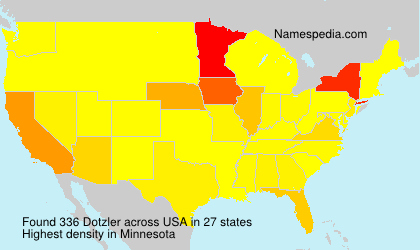 Surname Dotzler in USA Surname Dotzler in USA