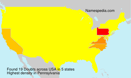 Surname Doubts in USA Surname Doubts in USA