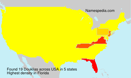 Surname Douklias in USA
