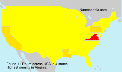 Surname Doum in USA Surname Doum in USA