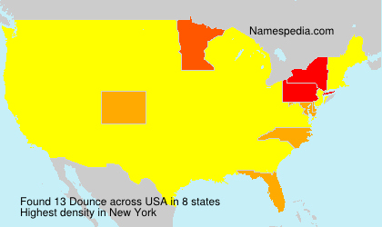 Surname Dounce in USA Surname Dounce in USA