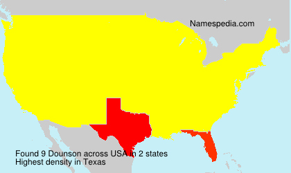 Surname Dounson in USA Surname Dounson in USA
