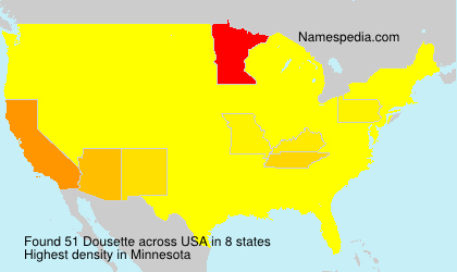 Surname Dousette in USA Surname Dousette in USA
