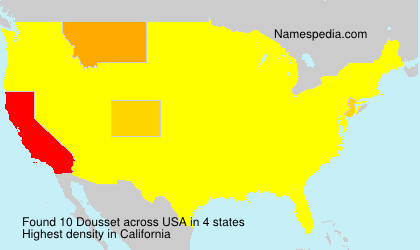Surname Dousset in USA Surname Dousset in USA