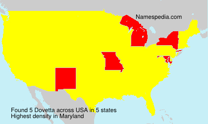 Surname Dovetta in USA Surname Dovetta in USA