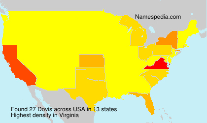 Surname Dovis in USA Surname Dovis in USA