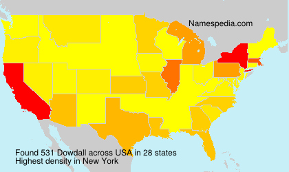 Surname Dowdall in USA Surname Dowdall in USA