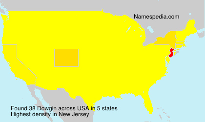 Surname Dowgin in USA Surname Dowgin in USA