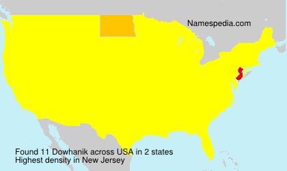 Surname Dowhanik in USA