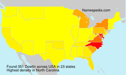 Surname Dowtin in USA Surname Dowtin in USA