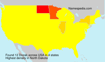 Surname Dozak in USA Surname Dozak in USA