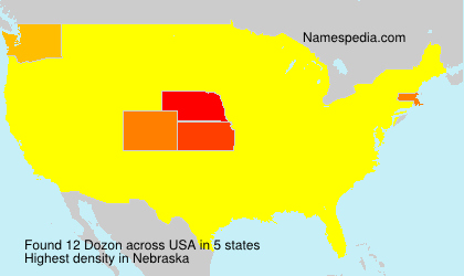 Surname Dozon in USA Surname Dozon in USA